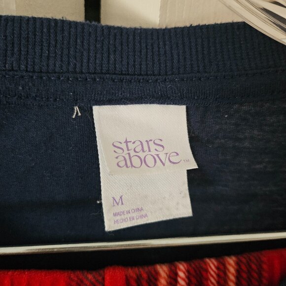 PJ Set (2) - Red Plaid Pants and Solid Shirts Long sleeve - Picture 3 of 9